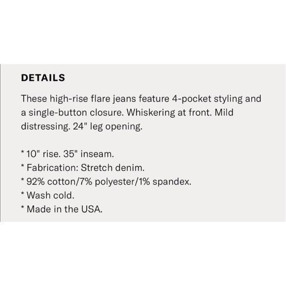 J Brand Kiki High Rise Flare Jeans Pure Dark Blue High Waisted Retro Womens 25 - Picture 9 of 12